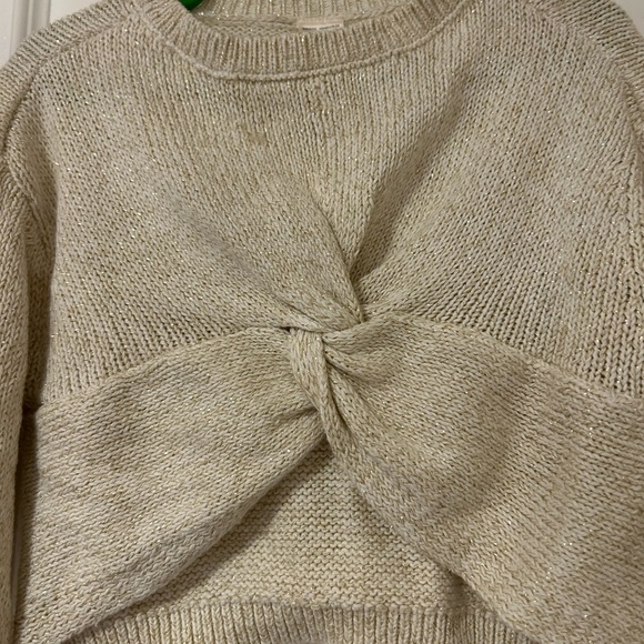 Carter's Cream Knotted Kids Sweater - Picture 3 of 3